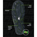 Sapatilha Náutica Antiderrapante Pesca Bike Mergulho + Capa Molinete Carretilha Preto