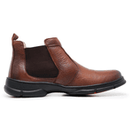 Bota Botina Coturno Chelsea Masculino Ortopédico de Conforto Anatômico Linha Medica Pinhao