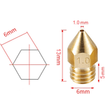 Bico para Extrusora MK8 - (1,0mm)