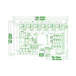 Placa Lógica Bigtreetech GTR V1.0 + 4pcs TMC2225 V1.0