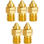Kit 5 bicos Creality Extrusora MK8 (0.4mm)