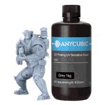  Resina UV Anycubic - Impressora 3D SLA/DLP - 405 Basic Cinza 1kg