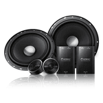 Kit de Falante 2 Vias 6" Pioneer + 2 Tweeter + 2 Crossover Pioneer 200WRMS - TS-C1790BR