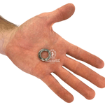 Argola Chata Inox N° 14