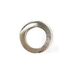 Argola Chata Inox N° 14