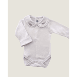 Body Paris com Bordados Rosa, Azul Bebê e Amarelo