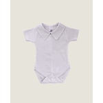 Body Camisa Manga Curta Branco