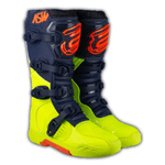 Bota Asw Image Enduro Trilha Motocross Offroad Sola Injetada Flúor Azul