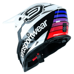 Capacete Asw Fusion 2.0 Blade Lançamento Trilha Motocross Branco Preto