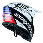 Capacete Asw Fusion 2.0 Blade Lançamento Trilha Motocross Branco Preto