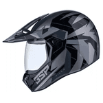 Capacete Bieffe 3 Sport Com Viseira Cristal 30th React Cinza