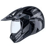 Capacete Bieffe 3 Sport Com Viseira Cristal 30th React Cinza