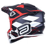 Capacete Asw R3 Trilha Motocross Off Road Lançamento Preto Vermelho Fosco