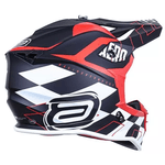 Capacete Asw R3 Trilha Motocross Off Road Lançamento Preto Vermelho Fosco