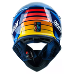 Capacete Asw Fusion 2.0 Blade Lançamento Trilha Motocross Azul Brilhante