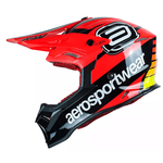 Capacete Asw Fusion 2.0 Blade Lançamento Trilha Motocross Vermelho