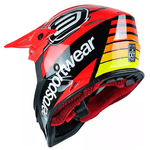 Capacete Asw Fusion 2.0 Blade Lançamento Trilha Motocross Vermelho