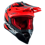 Capacete Asw Fusion 2.0 Blade Lançamento Trilha Motocross Vermelho