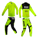 Kit Calça + Camisa Ims Mx Infantil Juvenil Trilha Motocross Flúor