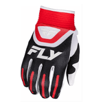 Luva De Trilha Motocross Off Road Ciclismo Fly F-16 Touch Vermelho Preto Branco