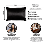 Kit 2 Fronhas De Cetim Select Royal Anti Frizz Preto