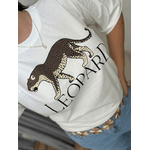 T-Shirt Leopard Off White