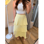 Saia Emma Camadas Amarelo Manteiga 