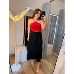 Saia Emma Camadas Preta 