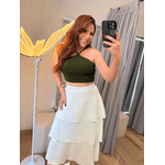 Saia Emma Camadas Branca 