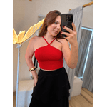 Cropped Lia Tricot Modal Vermelho 