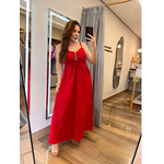 Vestido Midi Alongado Vic Vermelho 