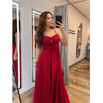 Vestido Jordana Com bolso Vermelho 
