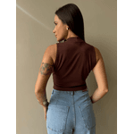 Cropped Serena Marrom 
