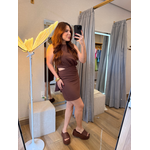 Vestido Lorena Marrom 