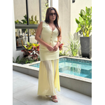 Conjunto Clarice Amarelo Manteiga