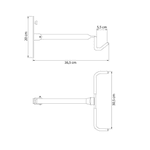 SUPORTE DE PAREDE HORIZONTAL PARA BICICLETA