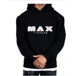 Blusa Moletom Max Titanium Treino Academia Fitness - Preto GG - QUEIMA DE ESTOQUE 