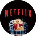Painel Redondo Tecido Sublimado com/elástico Netflix /MEDIDA 50X50 - QUEIMA DE ESTOQUE