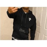 Moletom Com Capuz Estampa Cruzada MASCULINO - PRETO GG - QUEIMA DE ESTOQUE