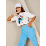Cropped CAMISETA algodão estampado Tucano - BRANCO - QUEIMA DE ESTOQUE