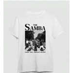 Camiseta Básica Zoeira Graphic Tee The Samba Faixa - BRANCO - QUEIMA DE ESTOQUE