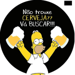 Painel Redondo Tecido Sublimado com elástico Simpsons MEDIDA 50X50 - QUEIMA DE ESTOQUE