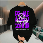 Camiseta Streetwear 100% Algodão Estampada Eis Me Aqui Senhor Unissex - PRETO - QUEIMA DE ESTOQUE