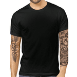 Camiseta de verão de manga curta redondo para homens ,com frase estampada, Deus ajuda quem cedo madruga - PRETO - QUEIMA DE ESTOQUE