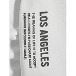 Moletom Masculino Los Angeles Minimalista Homens Gráfica Letra Capuz - BRANCO - QUEIMA DE ESTOQUE