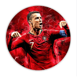 Painel Redondo Sublimado Estampas Festas Comemorações Cristiano Ronaldo - QUEIMA DE ESTOQUE