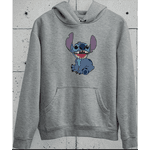 Blusa Moletom Lilo &amp;amp; Stitch Coala Fofo Desenho Animado - Cinza P - QUEIMDA DE ESTOQUE