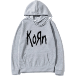 Moletom Korn Banda Metal Rock Blusa Bolso e Capuz Agasalho - CINZA - QUEIMA DE ESTOQUE