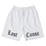 Bermuda Short Masculino Moletom Lost Cause Moda Streetwear - BRANCO - QUEIMA DE ESTOQUE