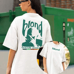 Camiseta Básica Frank Album Blond Hip Hop Ocean Self Control - BRANCO - QUEIMA DE ESTOQUE